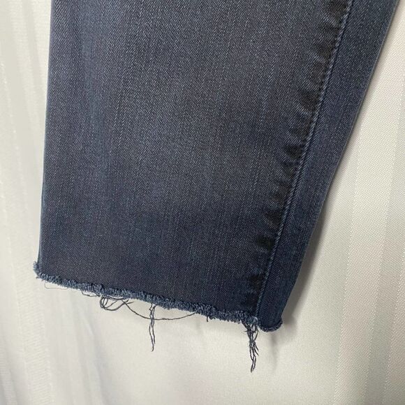 J Brand Skinny Jeans Occult Wash Factory Faded Black Dark Gray Pants Raw Hem 27 - Picture 4 of 11